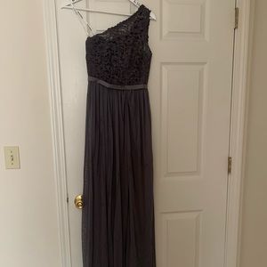 Grey bridesmaids dress
